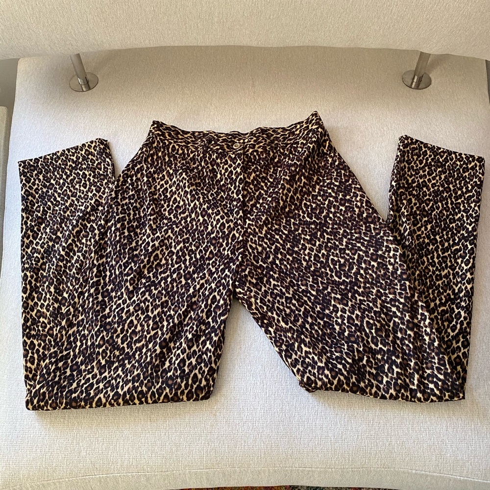 Animal spots 5 pocket straight leg pants size 6